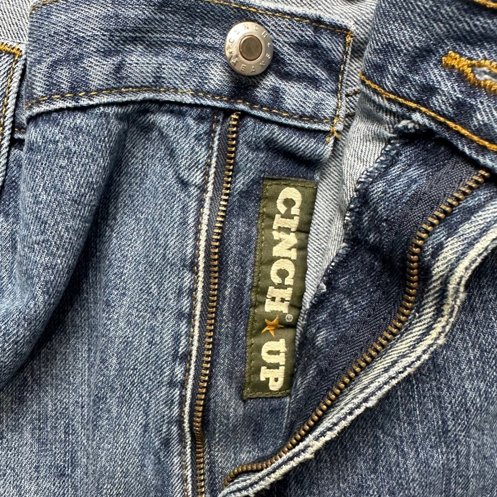 Cinch Up Jeans Mens 40x30 Blue Relaxed Fit Straight Leg Denim MB90530002